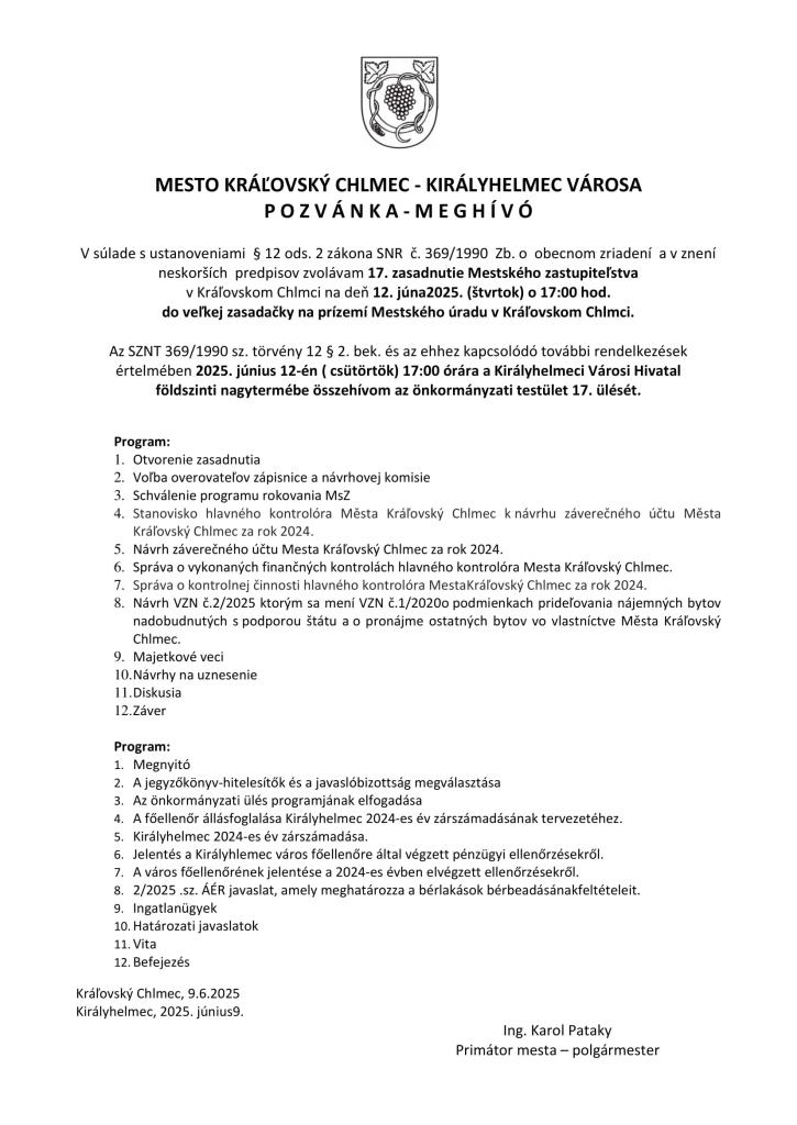 pozvánka